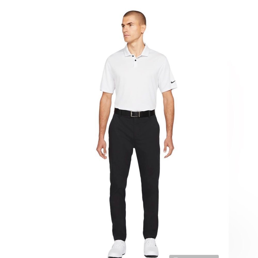 Nike Golf Mens Dri-Fit Flat Front Regular Straight Leg Chino Pants Black Size 38